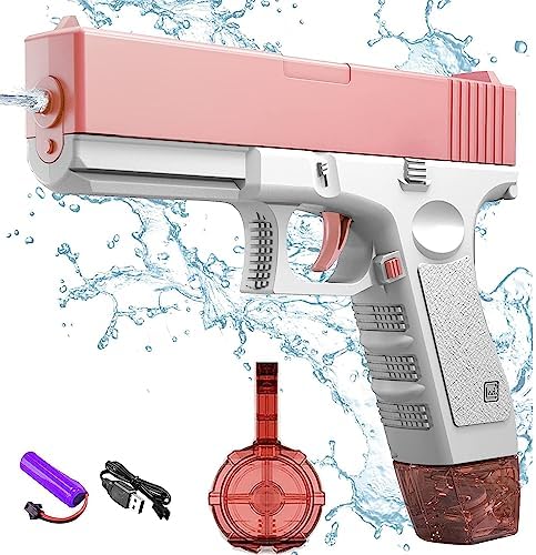 Electric Water Gun – Rechargeable High-Pressure Soaker Blaster (Automatic Spray Pistol)