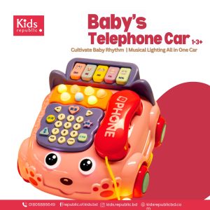 Large Music Telephone Car Early Educational Toy