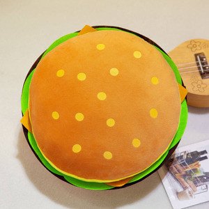 Hamburger Plush Stuffed Back Cushion