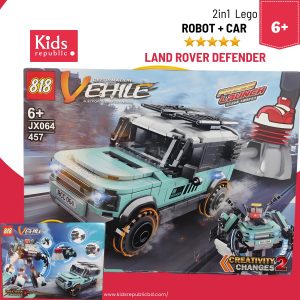 Land Rover Defender 2-in-1 Building Blocks Robot Car