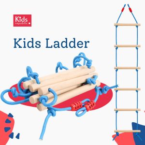 Wooden Climbing Ladder Safe Outdoor Indoor Play Equipment