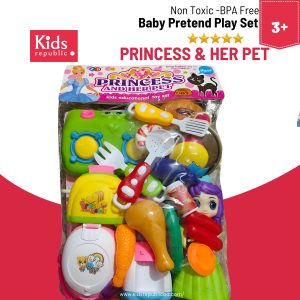 Baby Girls Pretend Play Princess Her Pet 3 Set