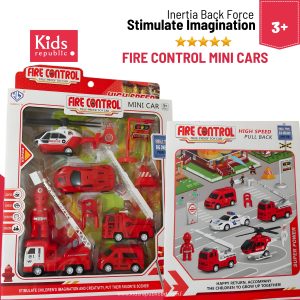 Fire Rescuer Pull Back Vehicles Set 3