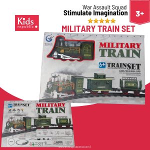 Military Train Set War Assault Squad - Battery Operated Musical Toy
