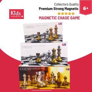 Magnetic Chess Set Foldable Board with Strong Magnetic Pieces