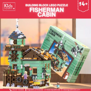 Fisherman Cabin Building Block Puzzle Set 14
