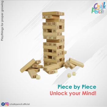 Cp096 54 Pcs Wooden Blocks Tower