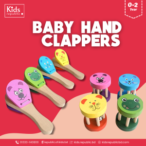 Baby Wooden Musical Rattles for Newborns & Toddlers