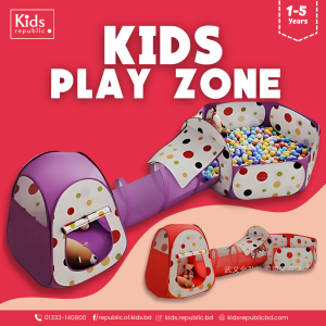 Kids Play Zone Red Color Mini Crawling Walking Gym