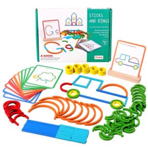 Creative Sticks and Rings Puzzle Matching Game