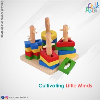 Geometric Shapes Four Column Stacking Set