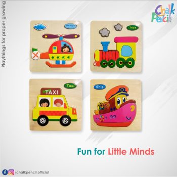 Kids Vehicle Puzzle Set