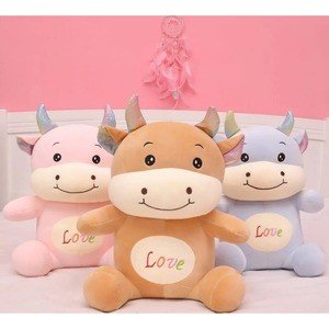 Huggable Cow Plush Doll Stuffed Animal