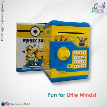 Minions Electronic Lock Piggy Bank (Cp012)