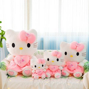Big Hello Kitty Plush Soft Toy - Cute Stuffed Doll