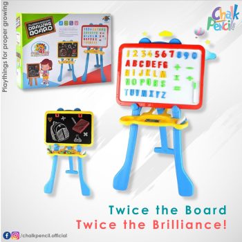 2 In 1 Magnetic Drawing Board & Study Board for Kids