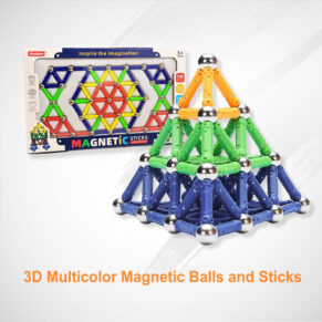 108 Pcs 3D Multicolor Magnetic Balls and Sticks Building Set