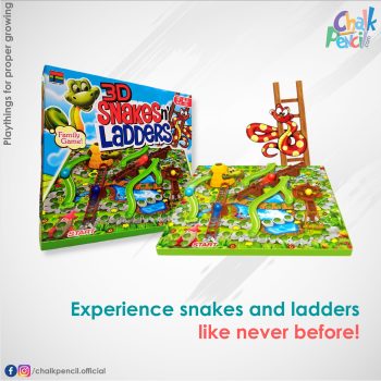 3D Snakes N Ladders Board Game