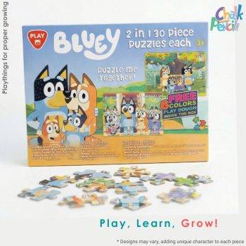 Bluey 2 In 1 Puzzle Box - Educational Jigsaw Set