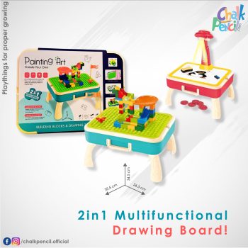 Building Blocks Drawing Table for Kids