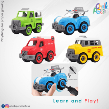 City Police Dissemble Car Set - Educational DIY Toy