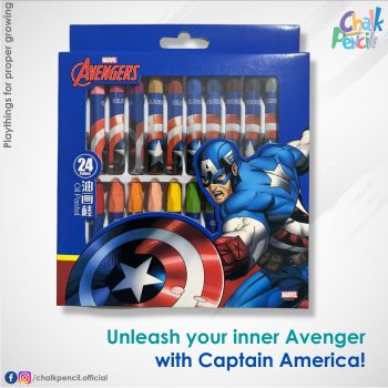 Captain America Oil Pastel Color Set for Kids