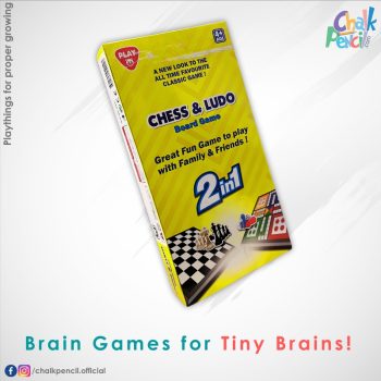 2-in-1 Chess & Ludo Board Game Set
