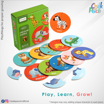 Circular Animal Puzzle Box for Kids