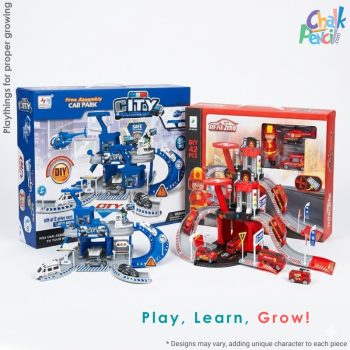 City Heroes Police and Fire Station Playset