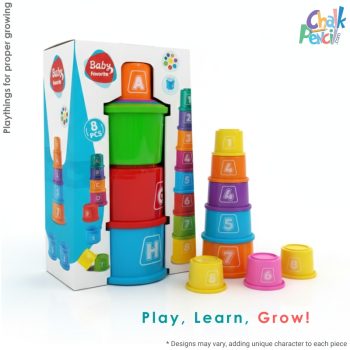 Colorful Baby Stacking Cube - 8 Pcs