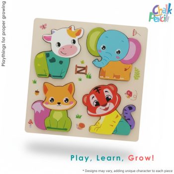 Cute Animal Wooden Puzzle Board