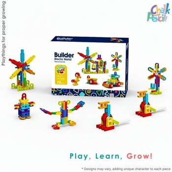 DIY Builder Blocks World - 78 Pcs Construction Set
