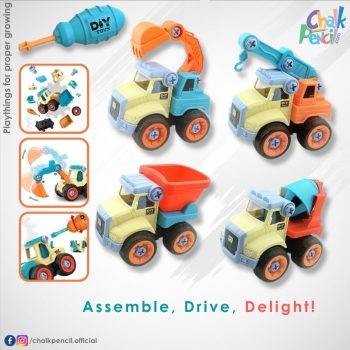 DIY Construction Disassemble Vehicles Set