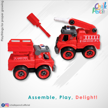 DIY Disassemble Fire Engine Construction Toy
