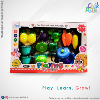 DIY Playing House Box with Chalk & Pencils