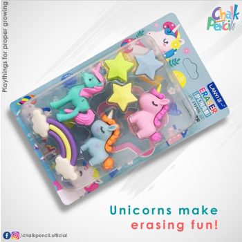Unicorn Eraser Set for Kids