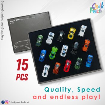 15 Pcs Alloy Die-Cast Metal Car Set for Kids