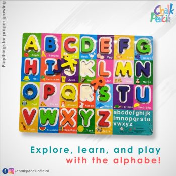 Alphabet Learning Wooden Puzzle Board