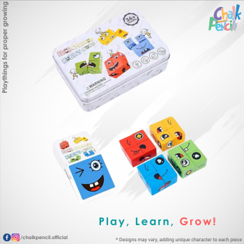 Expression Puzzle Building Blocks Tin Box