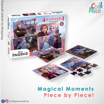 Frank 12909 Frozen II 4-in-1 Jigsaw Puzzle Set