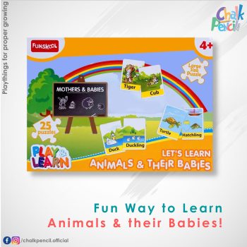 Funskool Let's Learn Animals & Their Babies Puzzle
