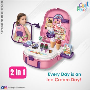 Ice Cream Backpack Role Play Toy Set