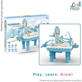 Ice Penguin 2 In 1 Skiing And Fishing Toy