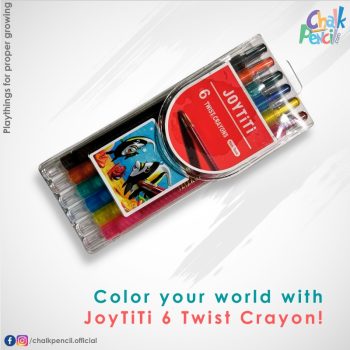 Joytiti 6 Colors Twist Crayon Set
