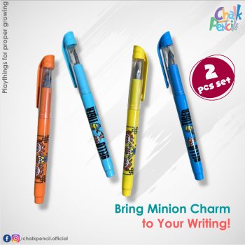 Kids Minion Fountain Pen 2Pcs Set for Students