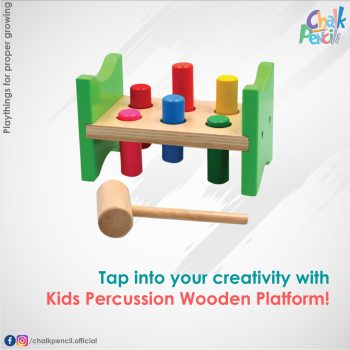 Kids Percussion Wooden Platform Musical Toy