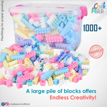 Large Pile Of Blocks Endless Creativity 1000 Pieces