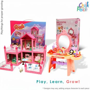 Little Queen Palace And Dressing Table Combo