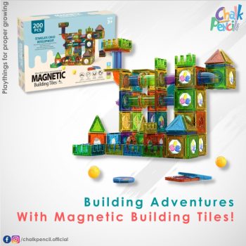 Magnetic Tiles 200 Pcs STEM Building Set