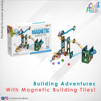 Magnetic Tiles 45 Pcs Building Set